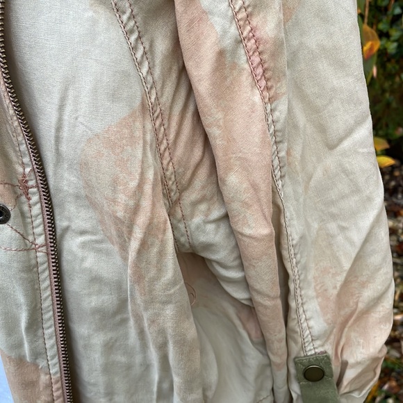 FREE PEOPLE PINK & TAN TYE DYE LONG JACKET 🩷🤎- XS/S - TP - RUNS BIG !- NEW ! - Picture 5 of 13